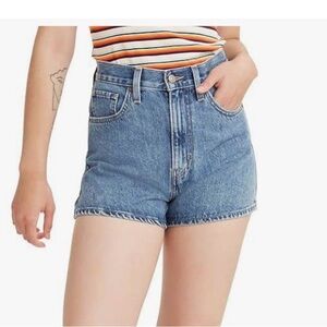 Levi's Women's Blue Jean Mom Shorts